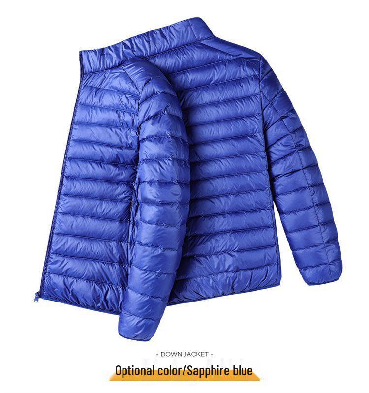 Herren Leichte Ultraleichte Winddichte Daunenjacke - Übergröße, Warm, Sportlich, Lässige Oberbekleidung für Frühling, Herbst, Frühwinter