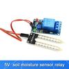 5V/12V Soil hygrometer detection sensor intelligent trolley relay controller lower than humidity start module For arduino diy