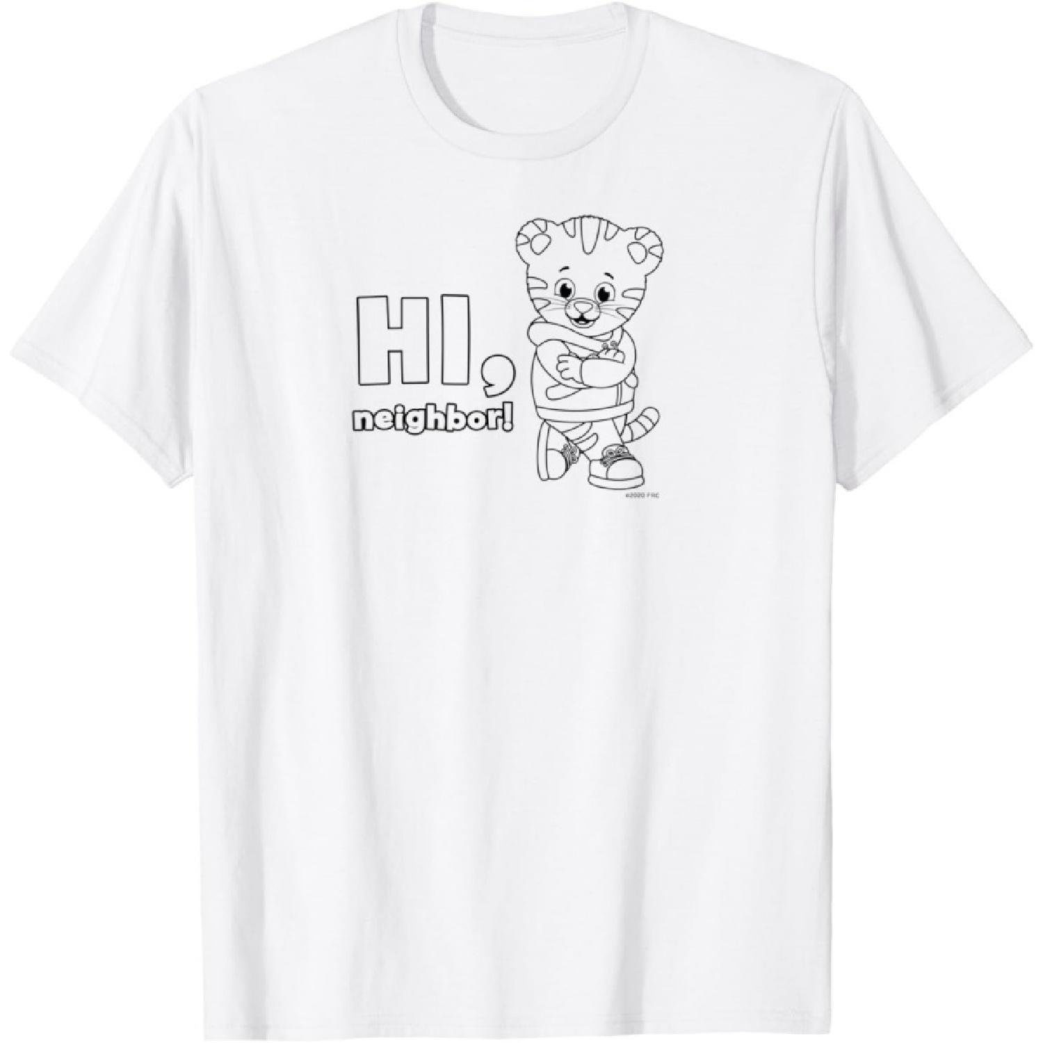 Daniel Tiger s Neighborhood_ Hi, Neighbor (Light Shirt) T-Shirt XXXXXL белый