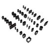 39 Shapes Leather Cutter Punch High Density High Carbon Steel Thin Sharpness Hollow Punch Cutter for DIY Handicraft Belts
