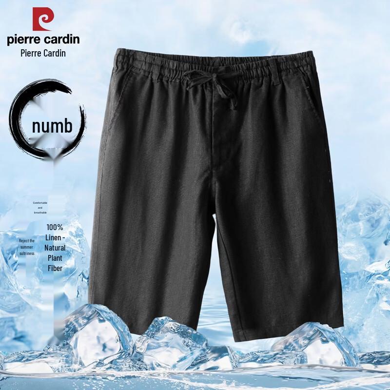 Pierre Cardin Men s 100% Linen Straight Leg Shorts M