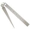 Depth Ruler Ruler Taper Feeler Gauge Gage Stainless steel 1-150mm Silver