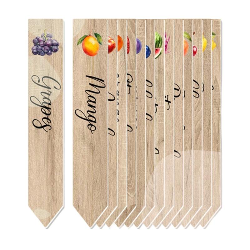 

Праздничный набор из 14 водонепроницаемых ПВХ меток для садовых растений, этикетки для растений для организации трав, овощей, фруктов, уличные указатели 1