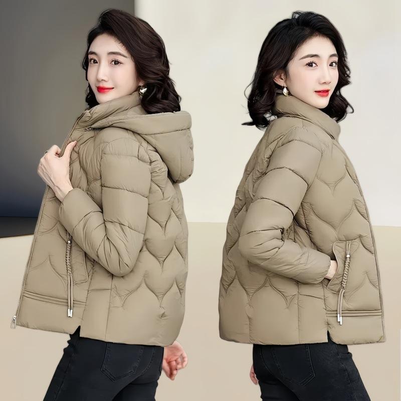 Down cotton-padded jacket short female mother hooded winter jacket thickened warm cotton-padded jacket new fashion cotton-padded jacket tide