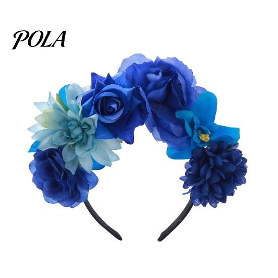 Dance Headband 3D Flowers Hair Hoop, Halloween Party Headband, Simulated Long-lasting Hairband Rose for Vacation Accessories Gift Photogenic Accessory