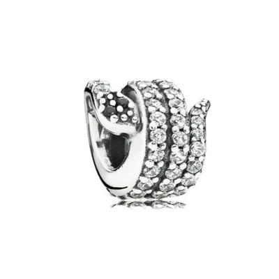 Nuovo Ciondolo Perla Scintillante Uccello Serpente Pera Per Ragazza Adatto Bracciale Moda Originale Gioielli Fai Da Te Regalo Per Donne