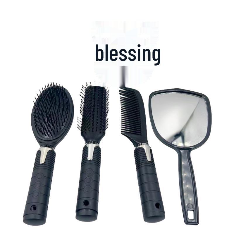 

Креативный набор из 4-х предметов: зеркала и расчески с держателем — коллекция Daily Essentials Four-piece set чёрный