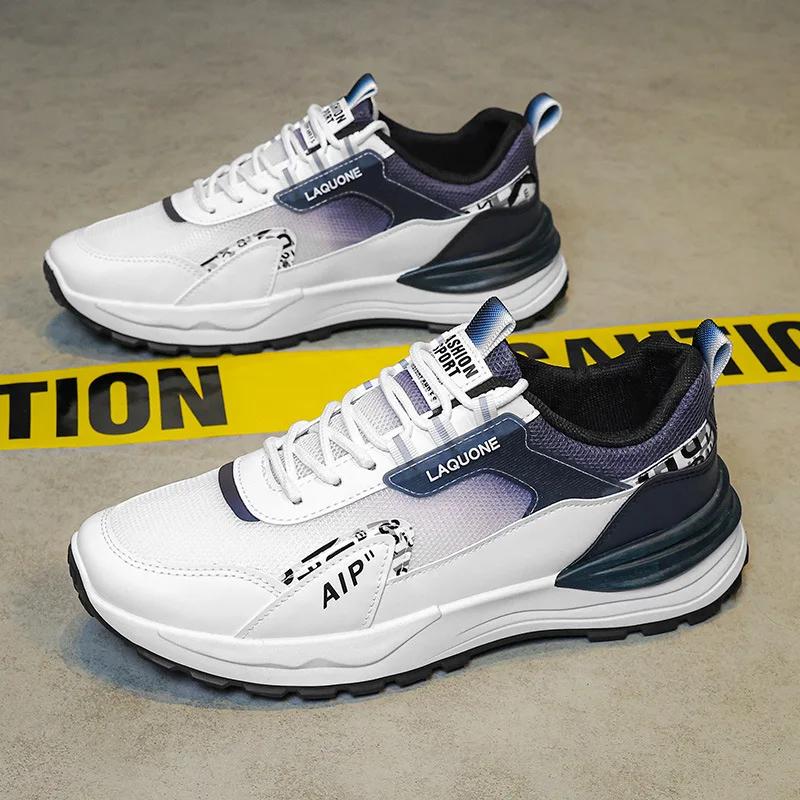 Classic luxury men's casual shoes New fashionable and versatile mesh breathable outdoor morning running sports shoes sneakers