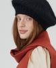 THE-ABON Basic Angora Beret Black