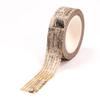 1PC. 10M Decorative Rero Kraft English Script Stamps Map Washi Tape Adhesive Stickers Masking Tape Cute Journaling Stationery