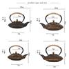 ENERGE SPRING 800ML Cast Iron Teapot Japanese-style Boiling Kettle Beauty Health Pig Iron Boiling Water Pot Retro Tea Set