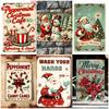 Vintage Iron Signs  Merry Christmas Tree Poster  Metal Plaque Bakery Candy Shop Home Wall Decor