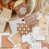 Momo Retro Embossed Scenery Stamp Stickers - Journal Decoration Series