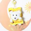 Cute Cartoon Creative Plush Potato Chip Bear Doll Car Keychain Student Schoolbag Pendant Doll Exquisite Small Gift
