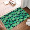 Universal vector icons alien heads Front Floor Door Entrance Mats Indoor  Bathroom Kitchen Doormat Bedroom Carpet Rug