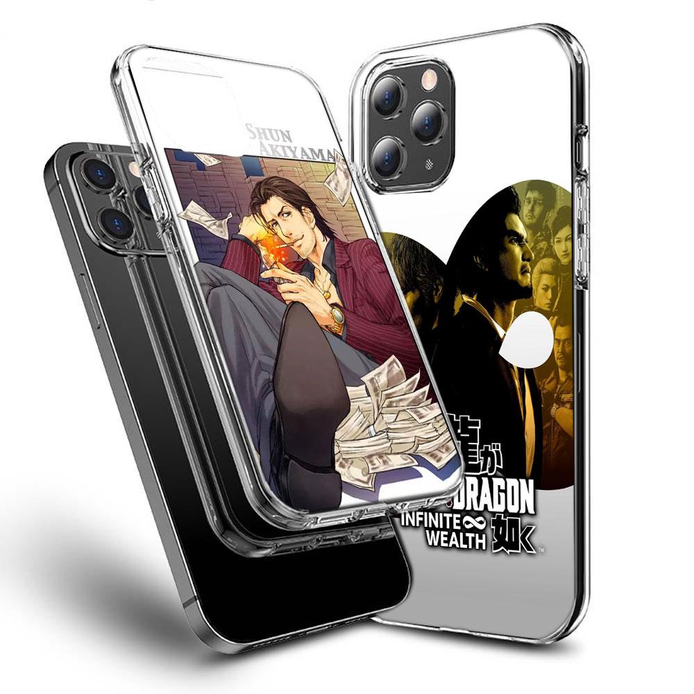Yakuza 0 Game Phone Case For Iphone 16E 15 Pro 14 Plus 17E 16 17 Pro Max Air 11 12 13 Mini Shockproof Capa Cute Cover TPU Cle