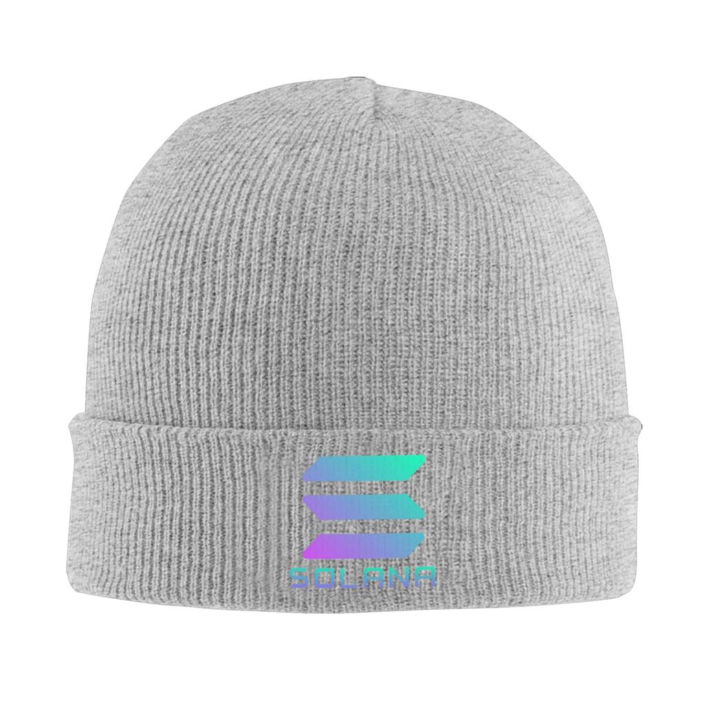 Solana Cryptocurrency - Solana SOL Winter Skullies Beanies Hat Warm Autumn Knitted Hats Bonnet Caps for Women Men