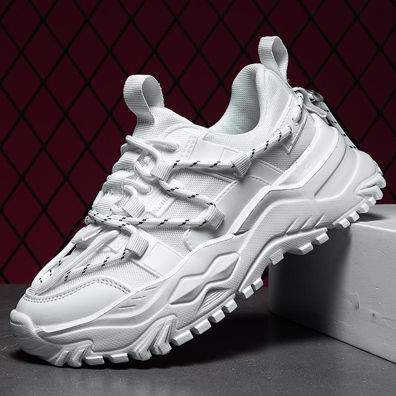 

2024 Нове надходження Приливне повсякденне взуття Чоловіче У чоловічому повсякденному взутті Білі кросівки для чоловіка Дизайнерські Протиковзка товста підошва Великий розмір 45 45 білий