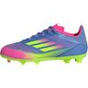 F50 League Ammortizzazione Resistente all'Abrasione Supporto Scarpe da Calcio per Bambini Basse Blu Giallo Bambini' IE3746
