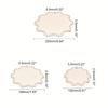 Hand-Woven Crochet Basket with Wood Base Wooden Bottom Blank round Heart Shape Cross Stitch Blanket Loom Accessories