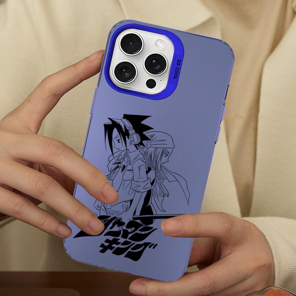 

Чехол для телефона Shaman King для iPhone 16 15 14 13 12 11 Pro Max X XR XSMAX 8 7 Plus Матовый противоударный задний чехол iPhone 14 plus