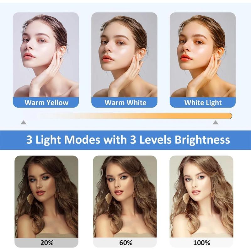 Rechargeable LED Selfie Ring Fill Light Portable 5V USB Live Warm/white For Smart Phone Makeup For/computer Clothing Photography