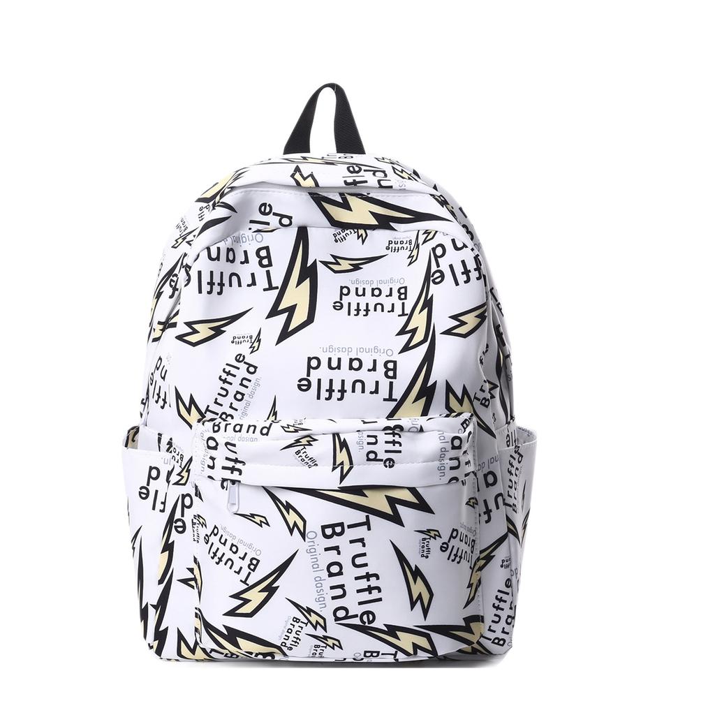 Schoolbag American High Street Graffiti Schoolbag Boys Fashion Trend Middle and High School Students Backpack High Value Going Out Spring Outing