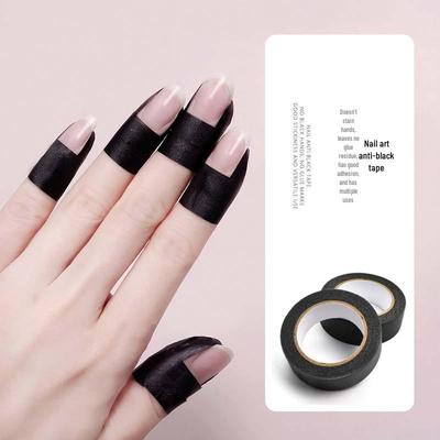 Black Washi Tape: Nail Art Finger Protector and Light-Blocking Masking Tool
