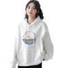 Women's & Men's Pure Cotton Fleece-Lined Hooded Sweatshirt - Versatile, Loose Fit for Spring, Autumn, Winter.