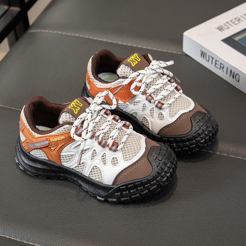 

Kids Breathable Mesh Anti Slip Outdoor Hiking Shoes 26 коричневый