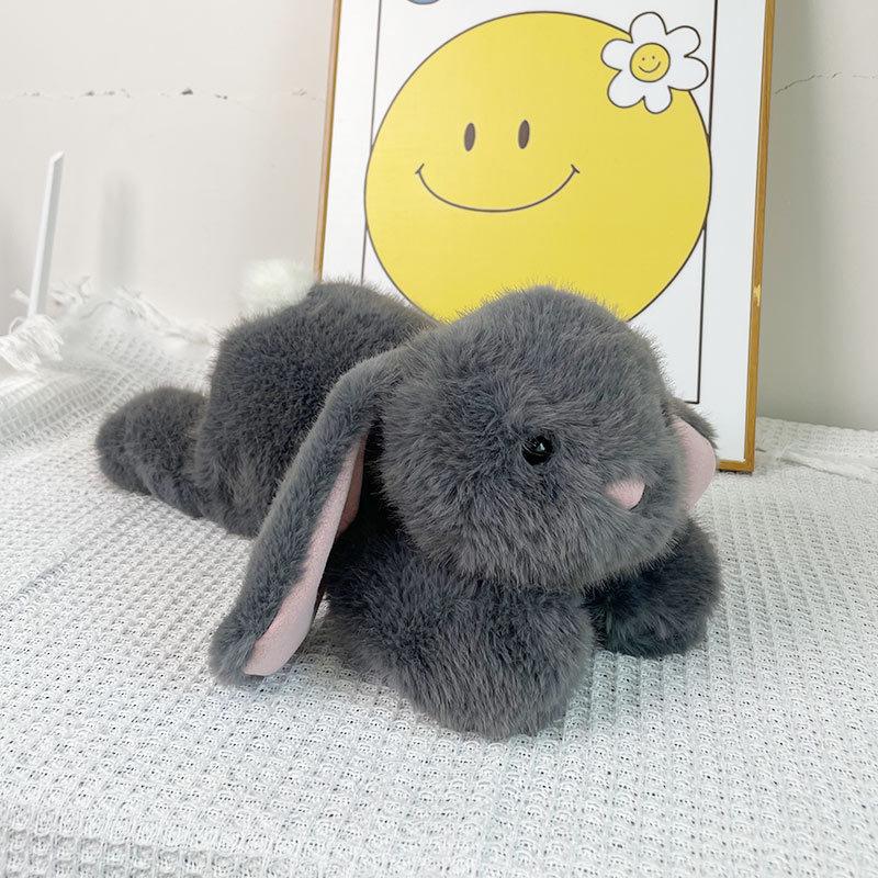 Boneca Coelho Fofa Acessórios para Carro Presente para Meninas Pingente Coelho de Jade Fofo Simulação Brinquedo de Pelúcia