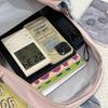 Schoolbag Korean New Contrasting Color Backpack Female Student Schoolbag Large Capacity Cute College Style High Value Casual Backpack