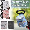 Cartoon Printed Baby Stroller Organizer Bag Mummy Travel Portable Storage Hanging Bag Bottle Holder Pram Diaper Baby Bags
