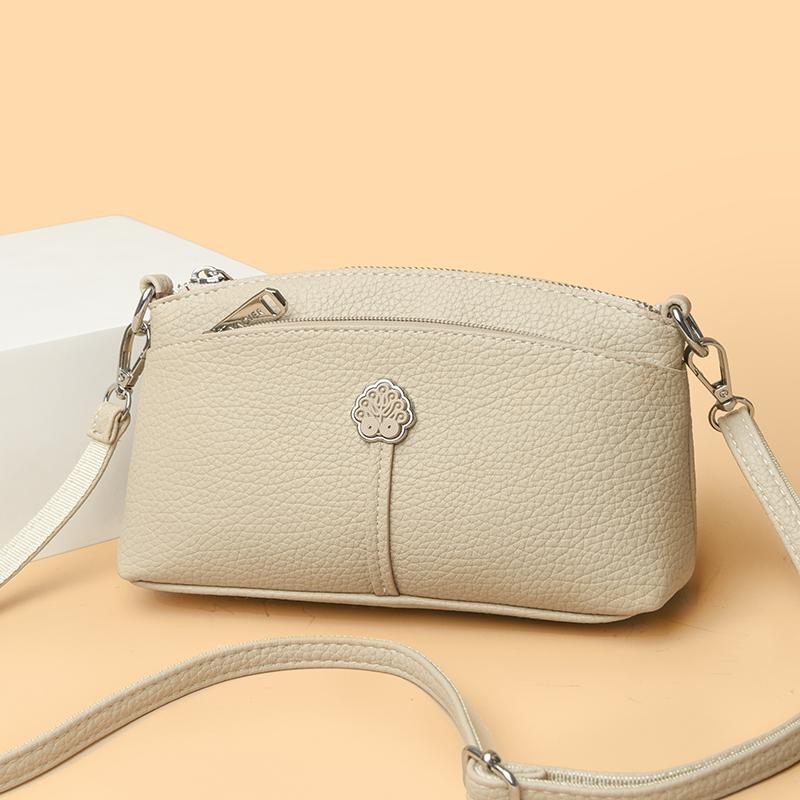 Mini Sacs à Bandoulière Mode pour Femmes en Cuir PU, Sacoche Vintage Croisé avec Bandoulière Chaîne, Sac à Main de Luxe Designer pour Usage Quotidien
