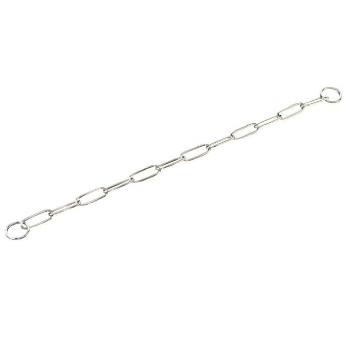 Collier étrangleur - Herm Sprenger - 62 cm - Acier chromé - Pour chiens à poils longs - Résistant à l'eau