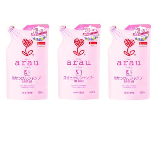 [Bulk Purchase] Saraya Arau. Foaming Soap Shampoo Refill, 450ml X 3