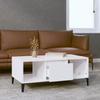 821070 vidaXL Coffee Table High Gloss White 90x50x36.5 Cm Engineered Wood