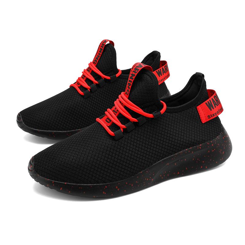 Spring and Summer New Men's Casual Sports Shoes Lightweight Fashion Soft Sole Versatile Fly-woven Running Shoes Men's Shoes