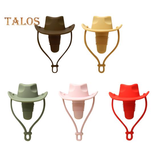 Wine Stopper Cowboy Silicone Bottle Cork Leak-Proof Shelf Display Bottle Stopper Mexican Themed Wine Cork Gift for Wine Lovers