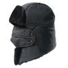 Winter Fleece-Lined Unisex Outdoor Beanie Hat With Detachable Face Mask Windproof Warm Ski Cap