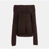 Elegant Solid Slash Neck Thick Knitted Boat Neck Tops Women Casual Long Sleeve Loose Warm Pullover Jumpers Female Fashion High Street Sweater Knitwear