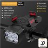 Luce Anteriore per Bici Ricaricabile USB 3-in-1, Campanello, Supporto per Telefono, Antiurto, Montaggio Universale per Mountain Bike, Bici da Strada, Ciclismo Notturno