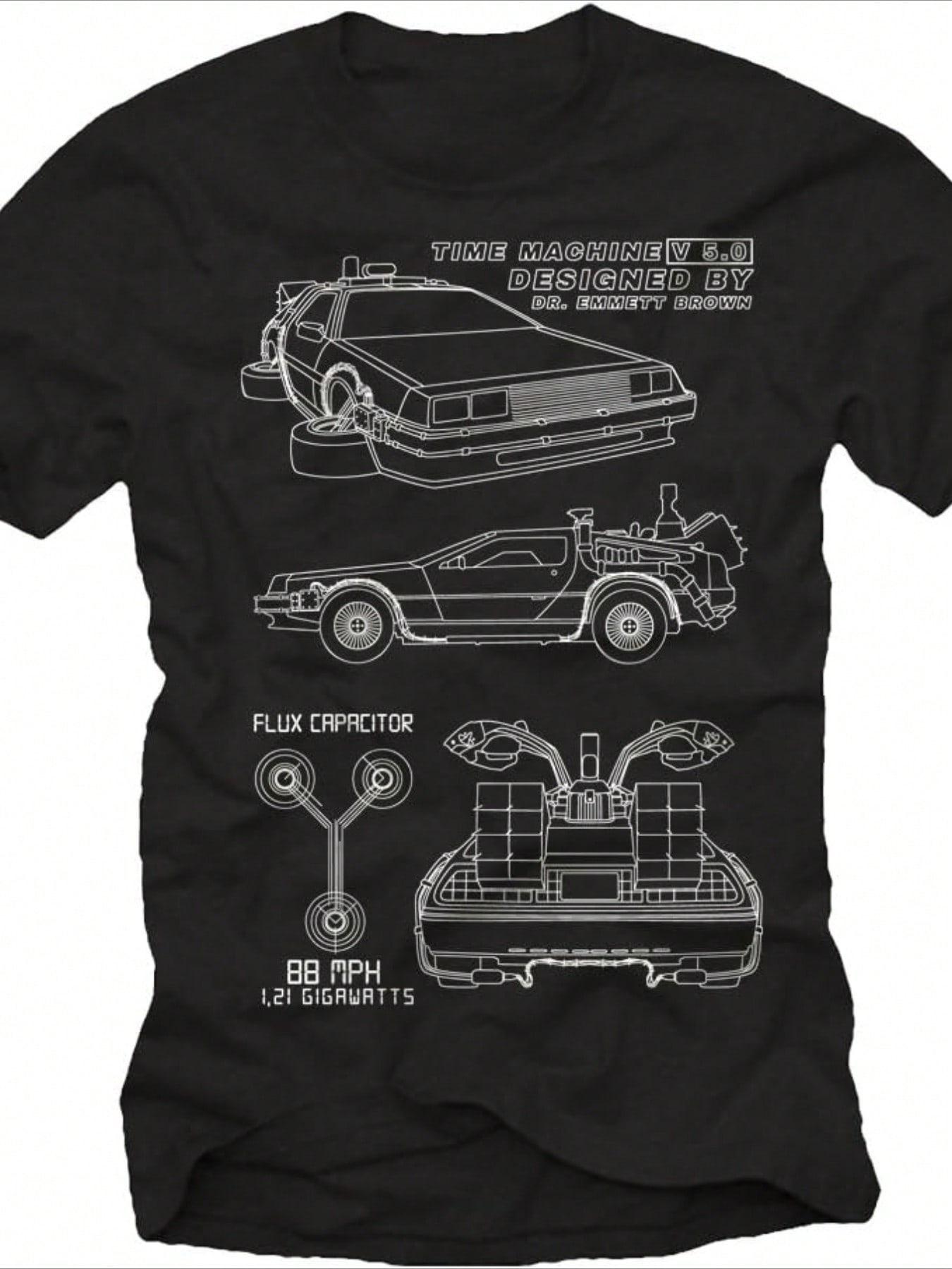 

Mens Geek Tshirt Back To The Future Mens Tshirt Summer New Style Unisex Casual Tshirt as the picture14808