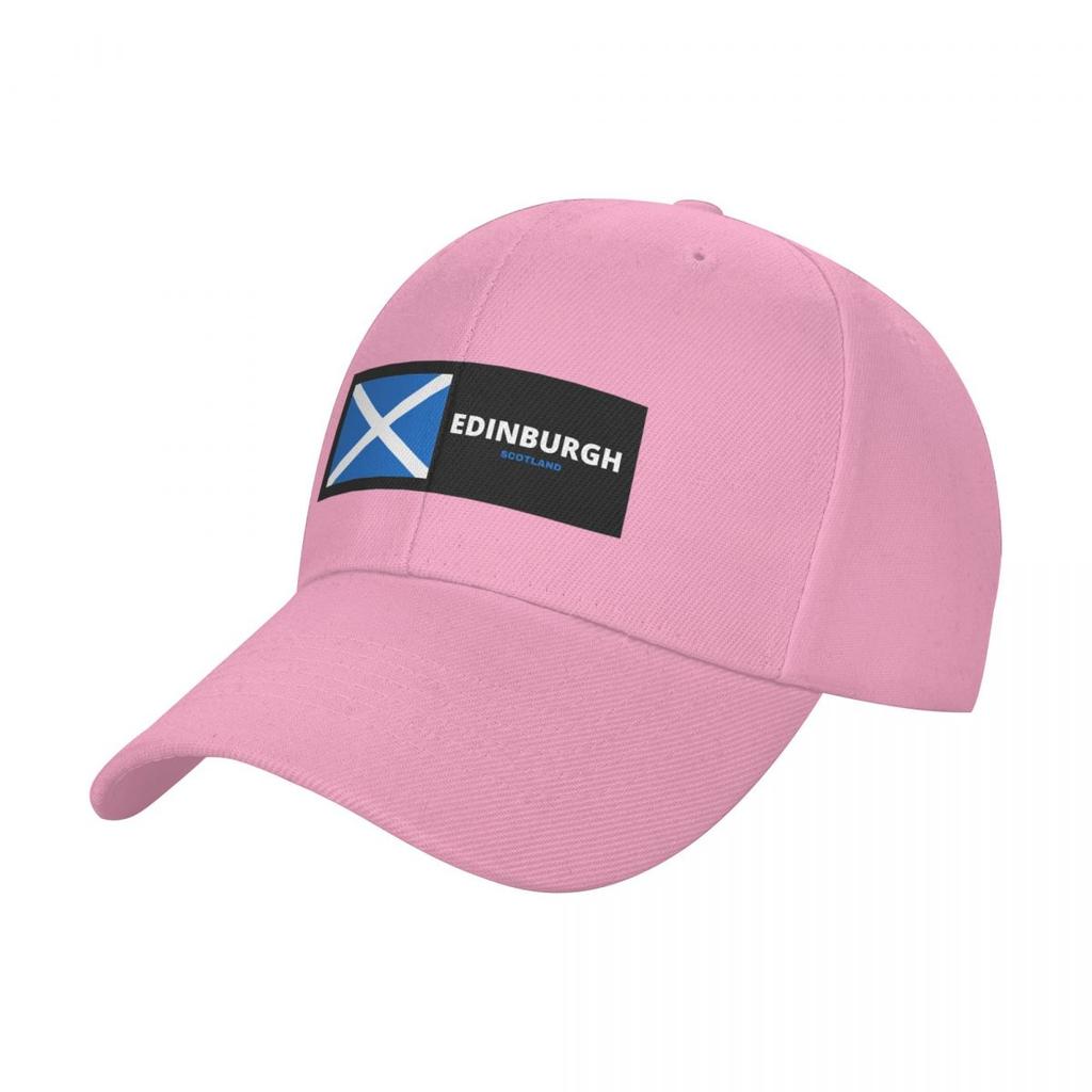 Edinburgh City with Scottish Flag Baseball Cap Anime Hat Uv Protection Solar Hat Golf Hat Genuine Women's Hats Men's