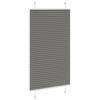 VidaXL Store plissé anthracite 70x150 cm largeur du tissu 69,4 cm, store plissé de fenêtre, store accordéon, store plissé de 4015086