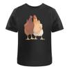 Pair Of Chickens' Cotton T Shirt Ta043188