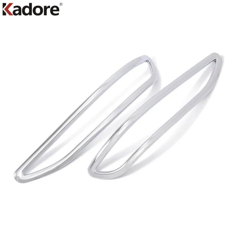 Rear Bumper Fog Light Lamp Cover Trim For Chevrolet Holden Equinox 2018- Chrome Car Accessories Tail Foglight Bezel Trims