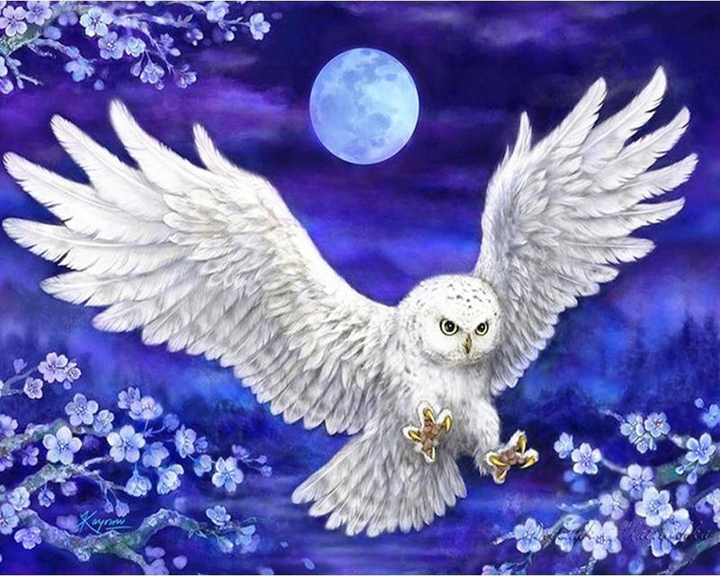 Diamond Painting Owl Cross Stitch Diamond Embroidery Animal Full Drill Square Mosaic Bird Needlework Home Decor