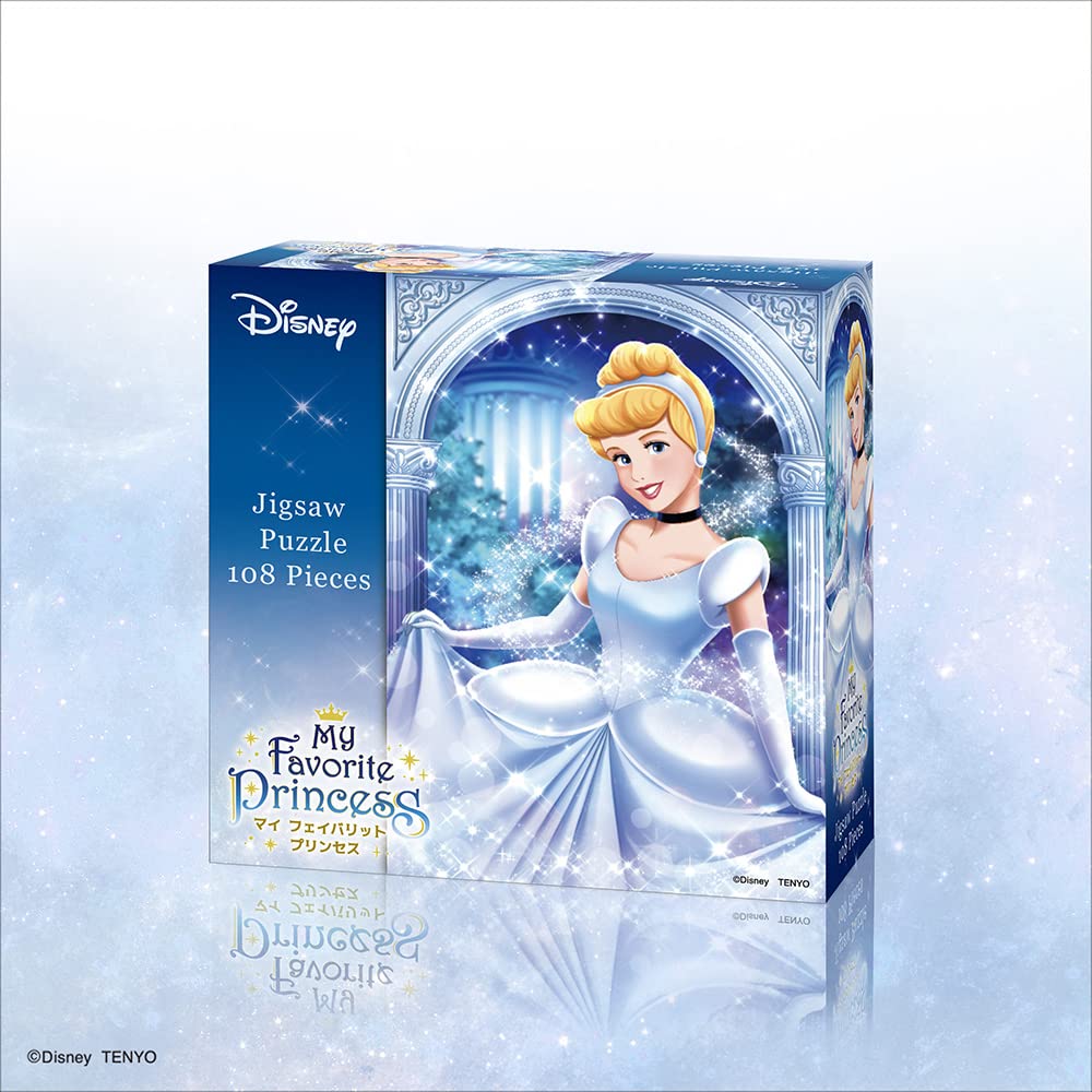 Tenyo in Jigsaw Puzzle Disney My Favorite Princess Series Beautiful Cinderella Includes and Service Card (Tenyo) [Made Japan] 108-Piece (18.2x25.7cm)