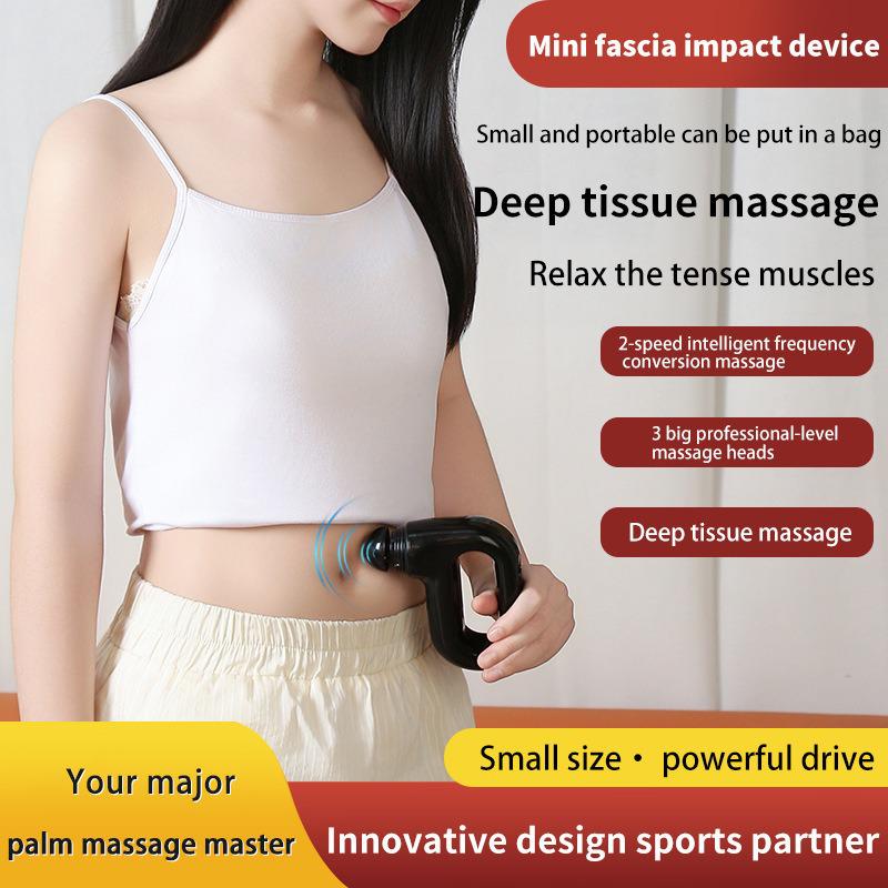 Mini Fascia Gun with Heat & Pulse for Muscle Relaxation and Fitness